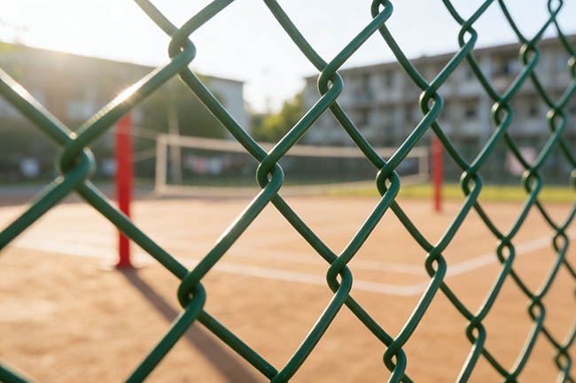 球场围网效果图